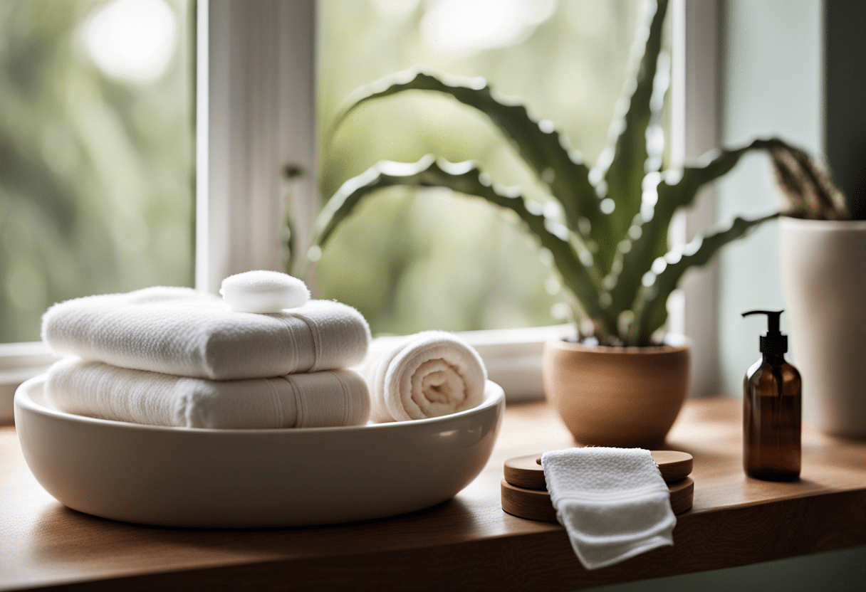 Toilette intime avec des produits naturels et doux