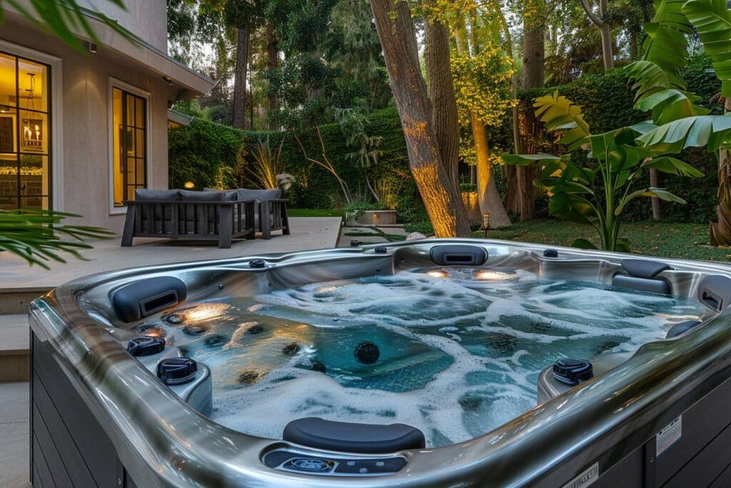 jacuzzi extérieur en pleine nature avec un prix abordable